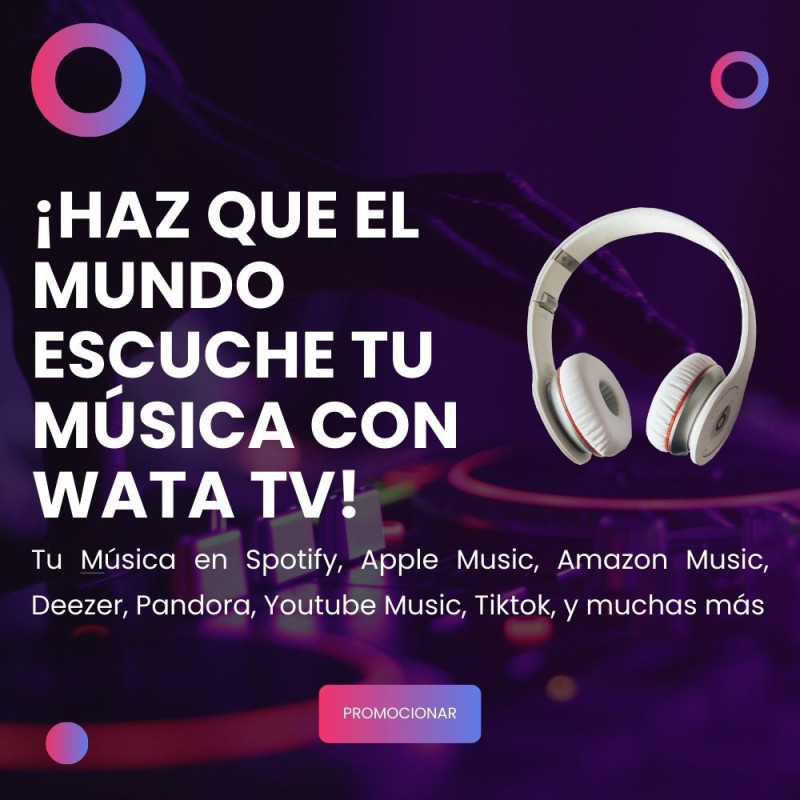 Distribuye tu música a Spotify, Apple Music, YouTube y más | Wata TV Studios